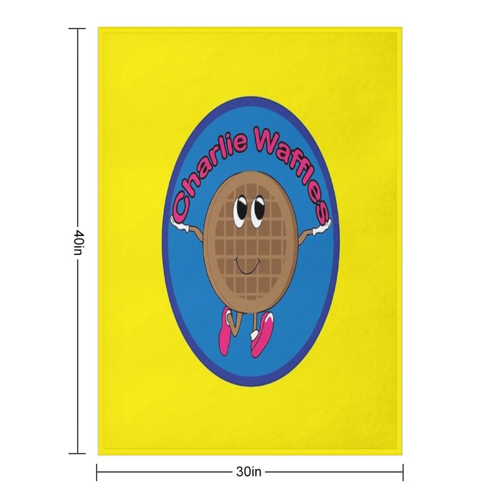 Charlie Waffles! Gift-ready Throw Blanket