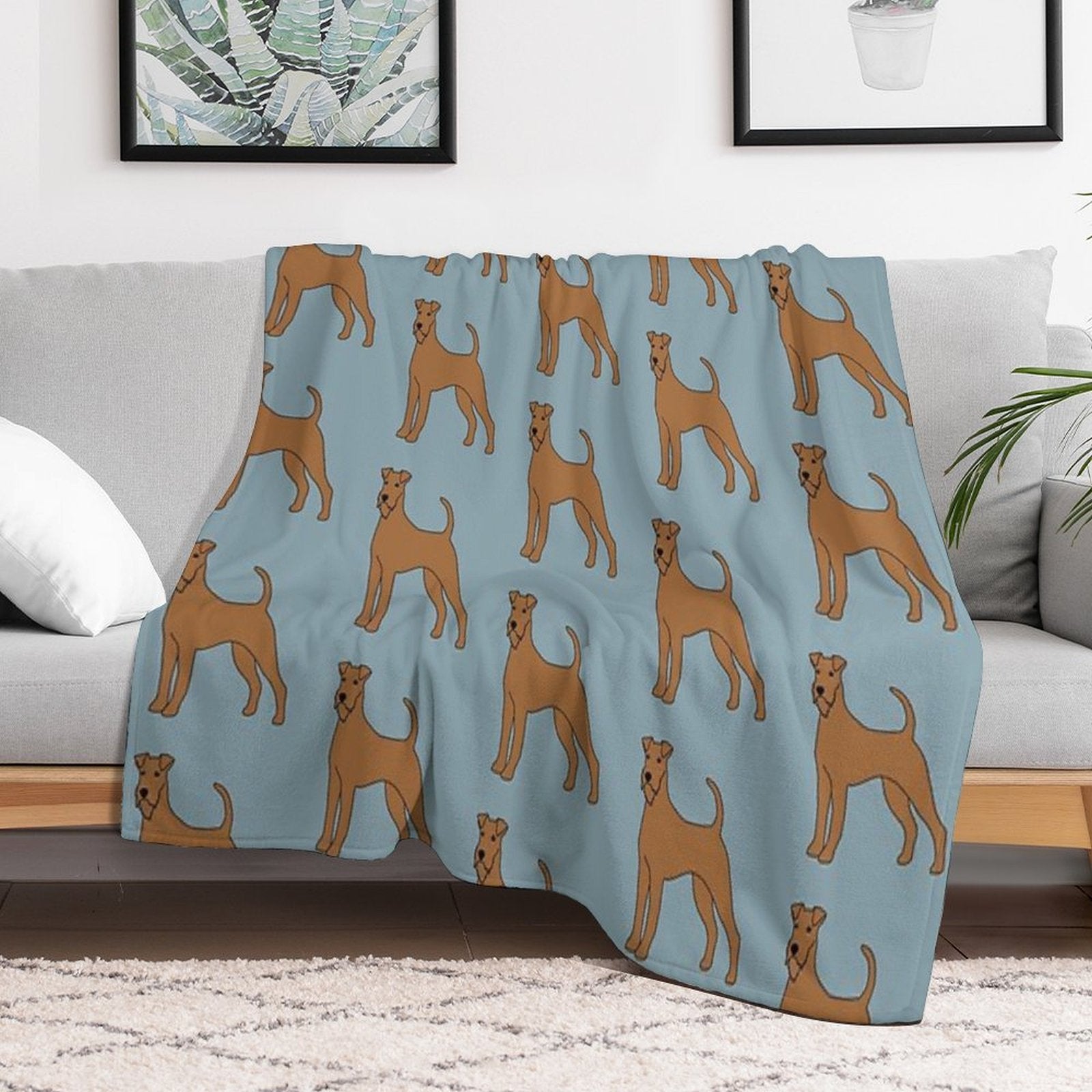 Irish Terrier Compact Throw Blanket