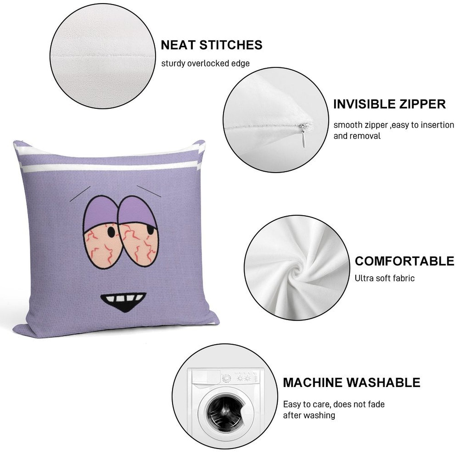 South Park - Towelie High Soft Ultra-Soft Texture Throw Pillow