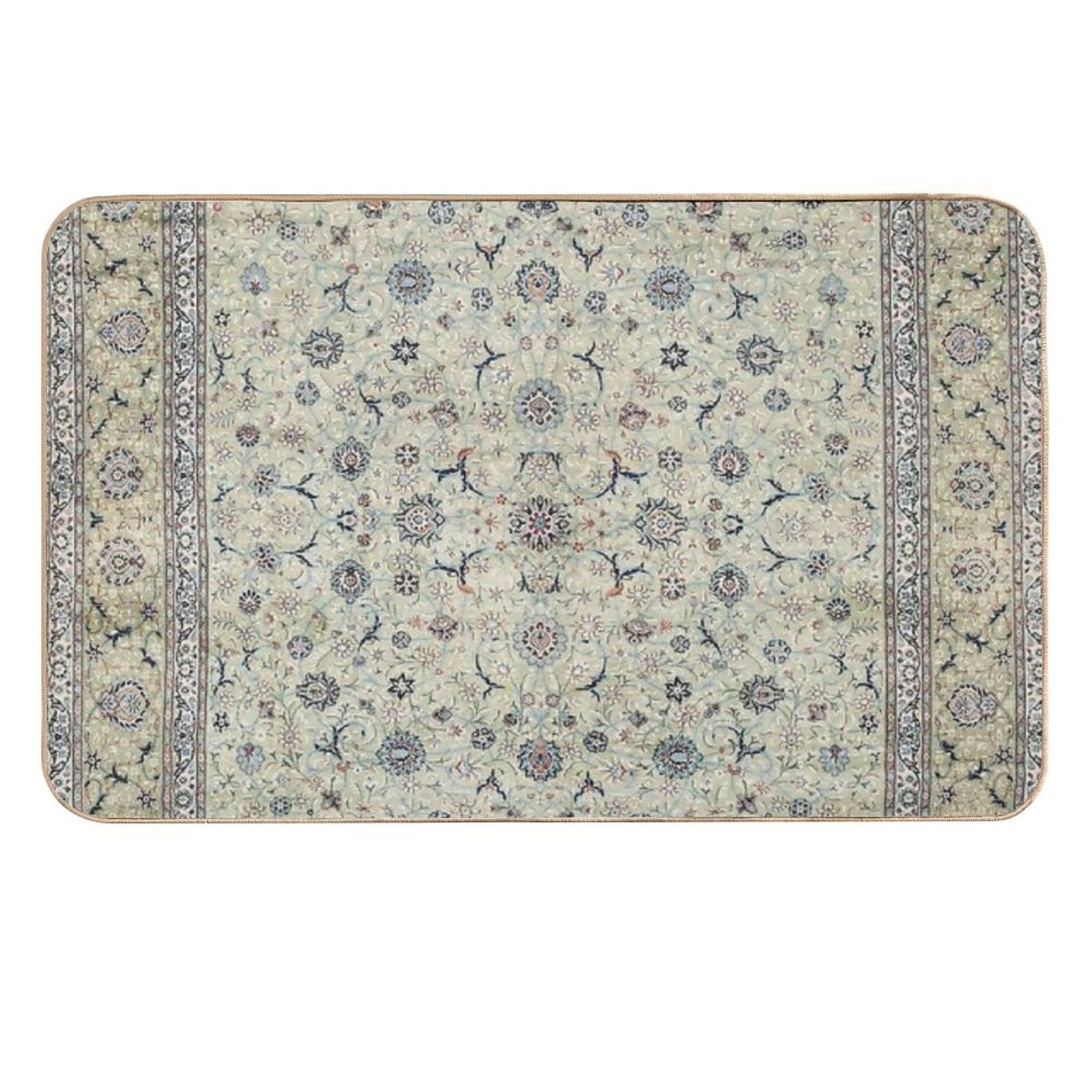 Kashan Isfahan Persian Carpet Print  Anti-Trip Bath Mat