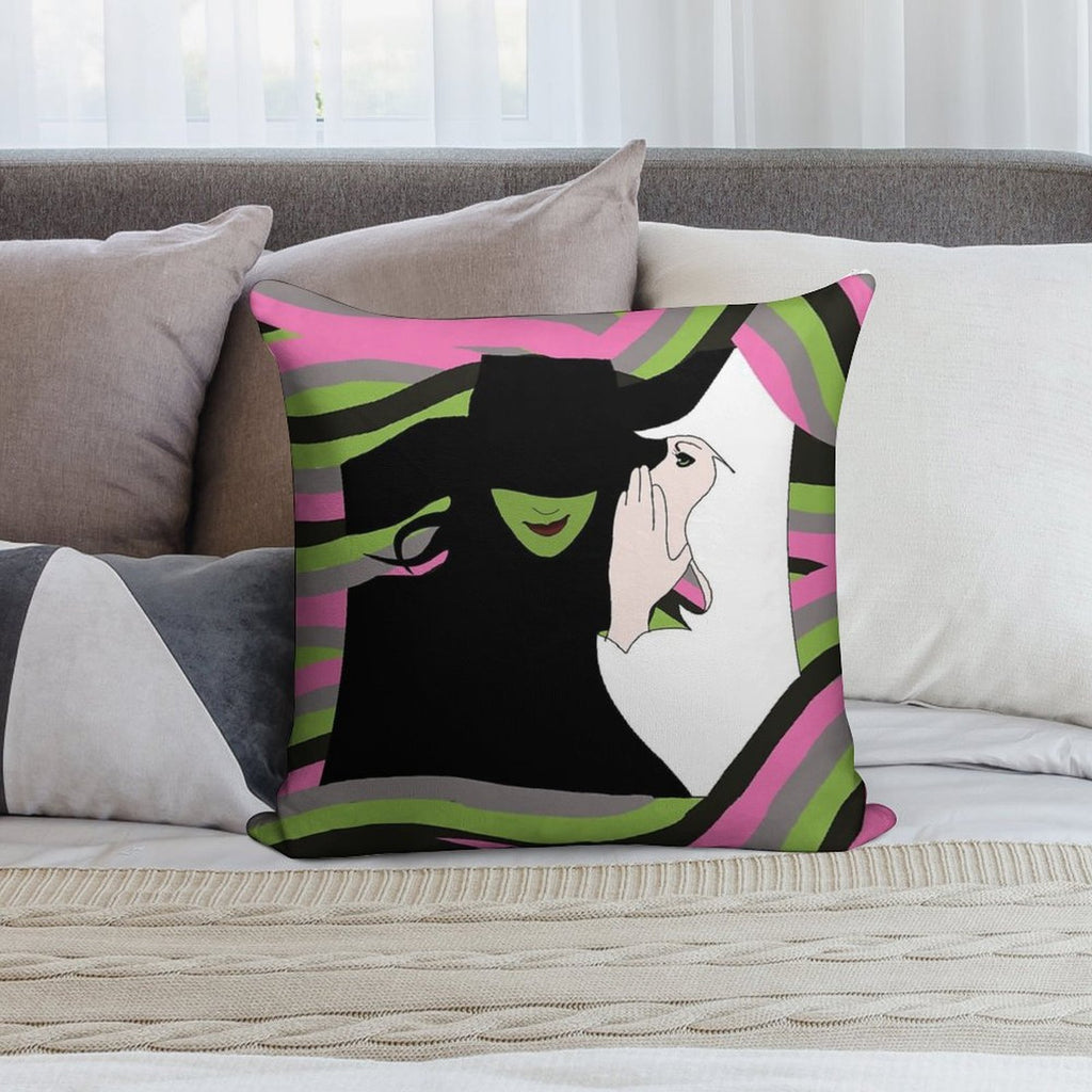 Wicked Album Cover Soft Washable Throw Pillow