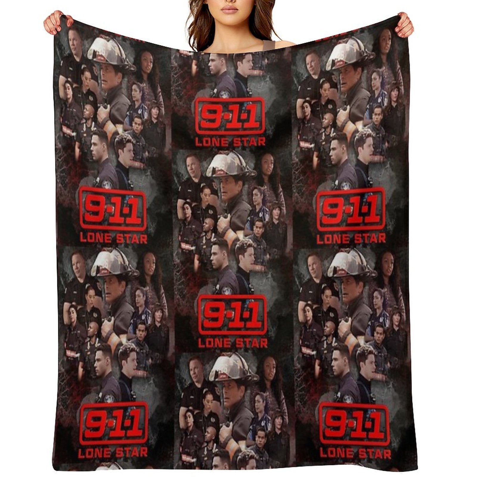 911 Lone Star - Cellular Sustainable Throw Blanket