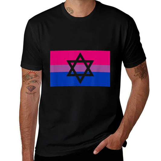 Jewish Star Of David LGBTQ Gay Bisexual Pride Ally  Breathable T-Shirt