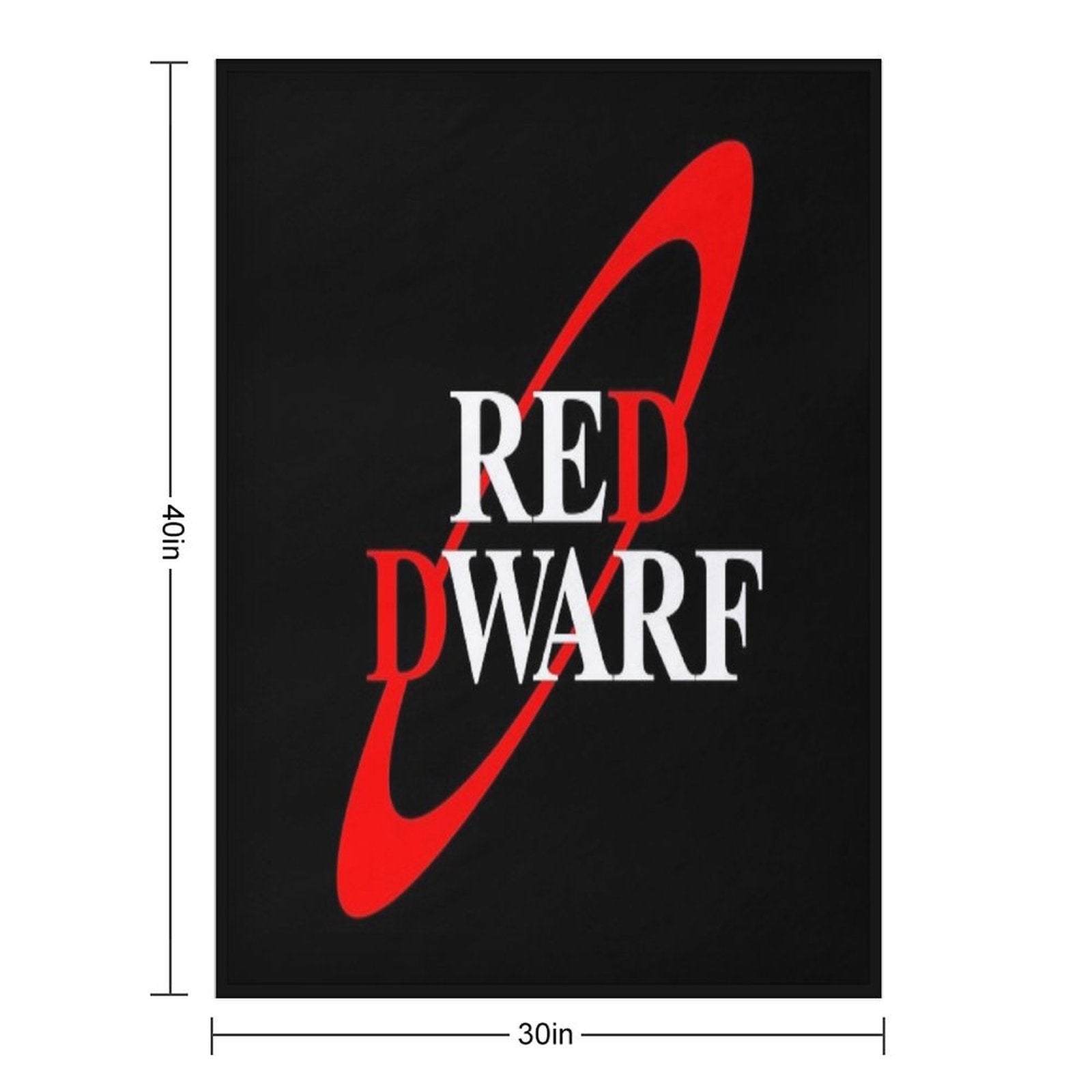 Red Dwarf Logo Durable Throw Blanket