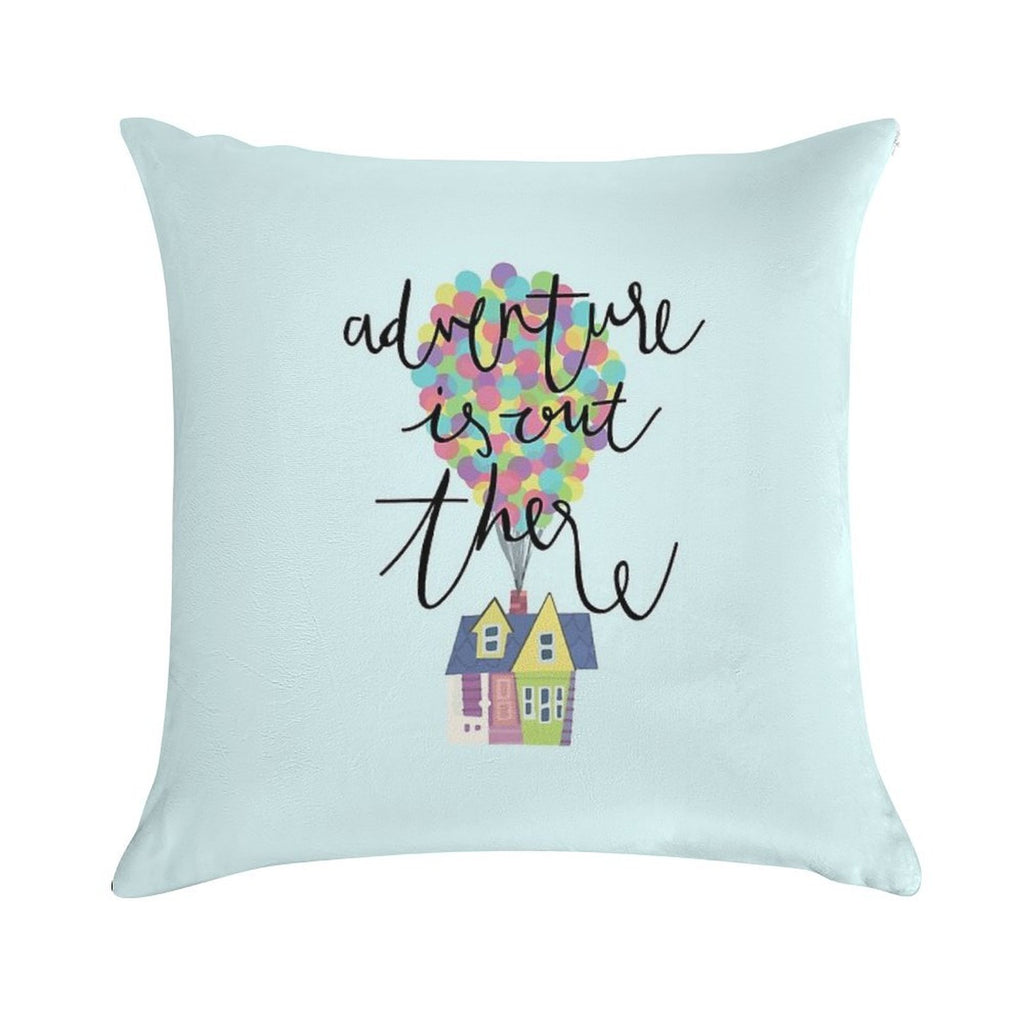 Adventure Is Out There Soft Shrink-Resistant Throw Pillow