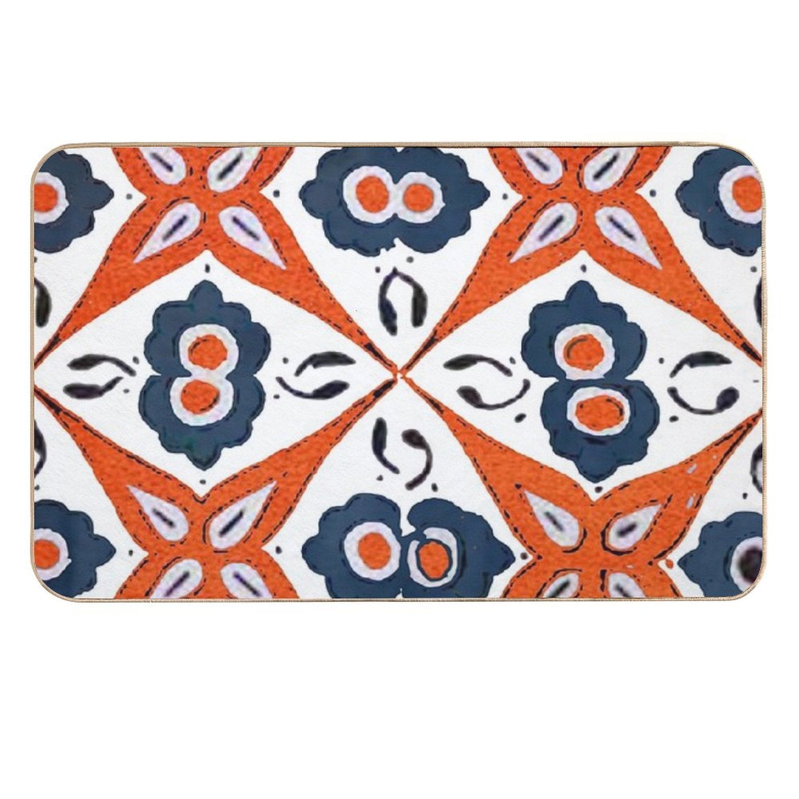 Colorful Moroccan Kilim  Boho Pillows Design  Multi-Purpose Bath Mat