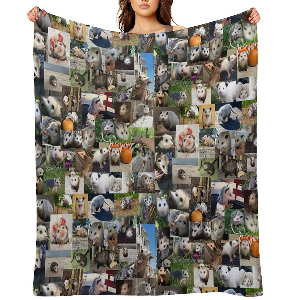 Ultimate Opossums (4K) Shrink-resistant Throw Blanket
