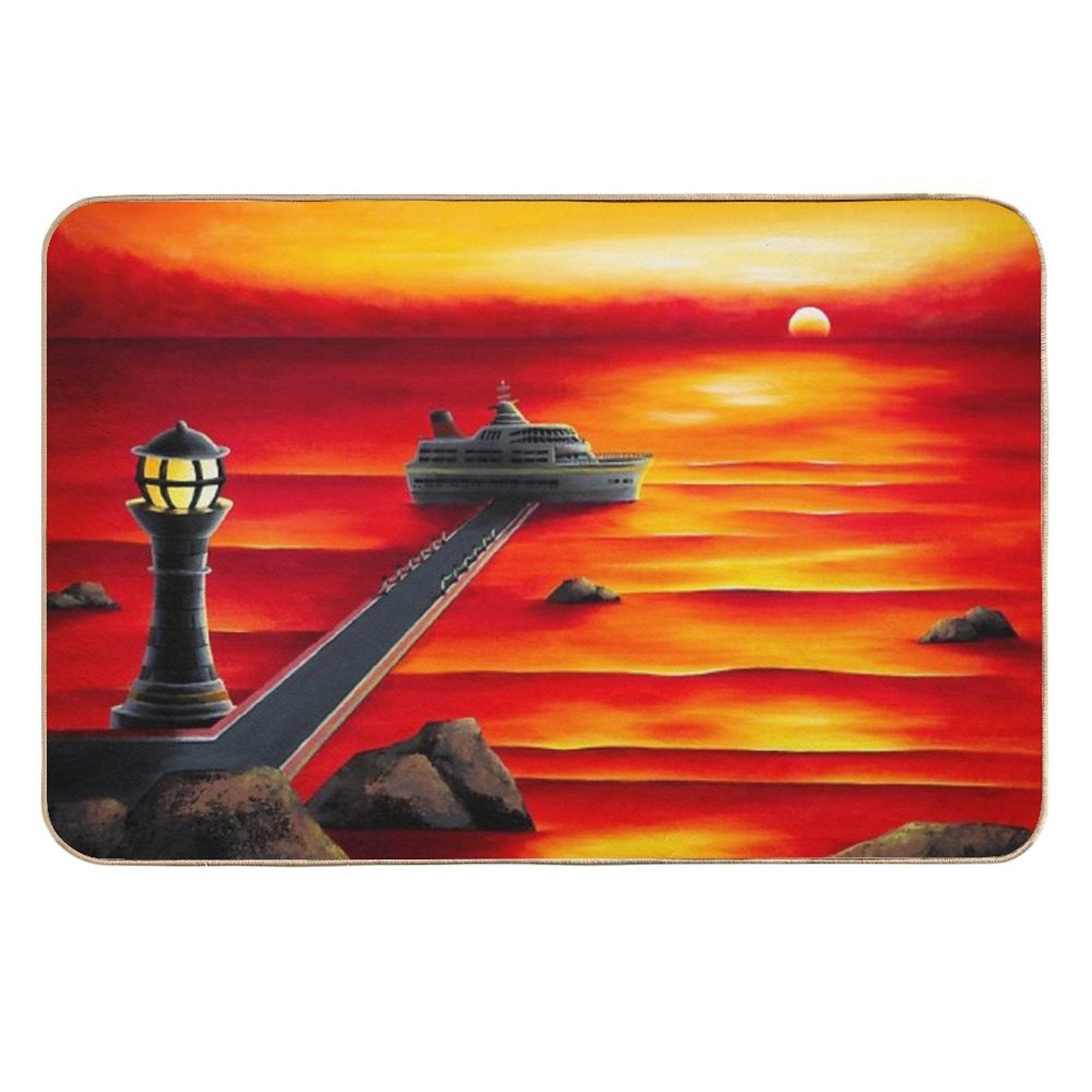 Vermilion  Long-Lasting Bath Mat
