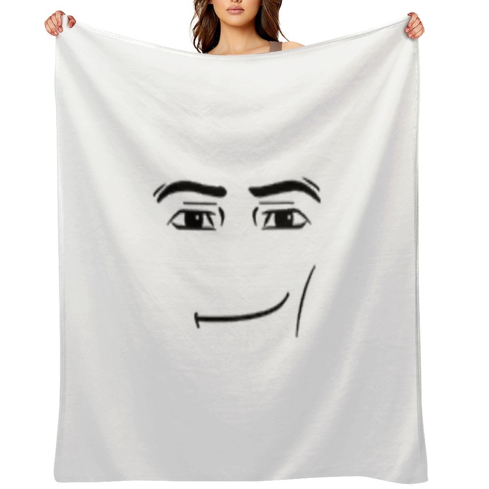 The Man Face Durable Throw Blanket