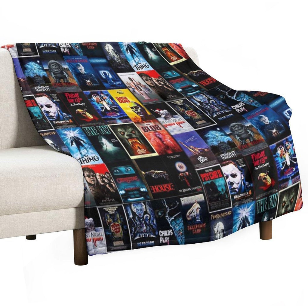 1980s Horror Classics Lightweight Throw Blanket