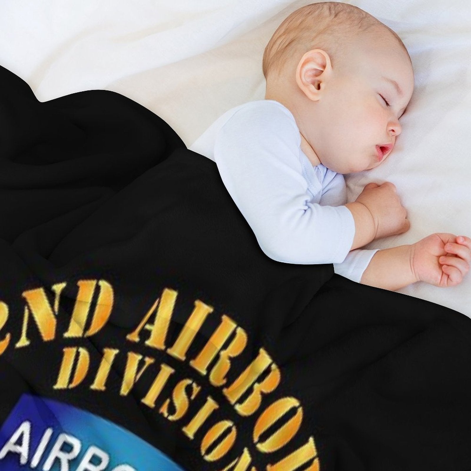 Army - 82nd Airborne Division - SSI - Ver 2 Sustainable Throw Blanket