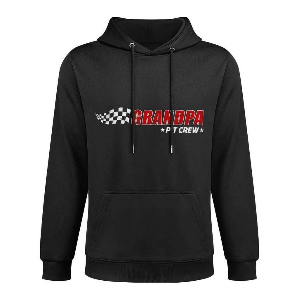 Grandpa Pit Crew Race Car Birthday Family Matching Pit Crew Pilling-Resistant Hoodie