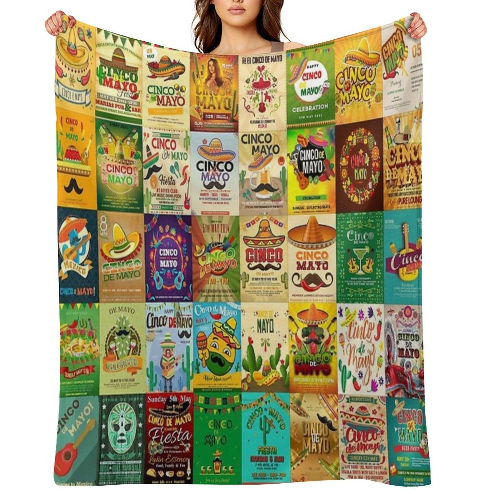 Cinco De Mayo Gift-ready Throw Blanket