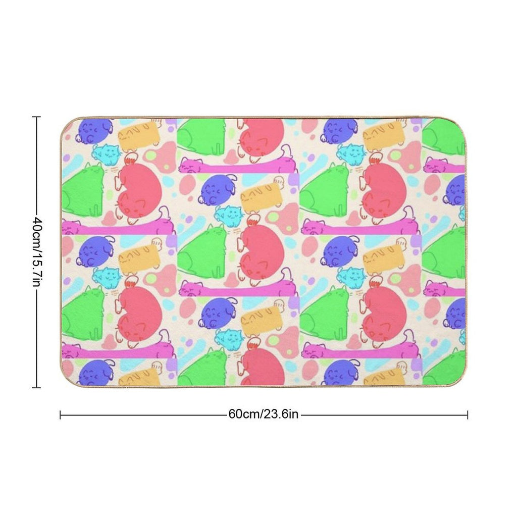 Crazy Cats  High-Traffic Bath Mat