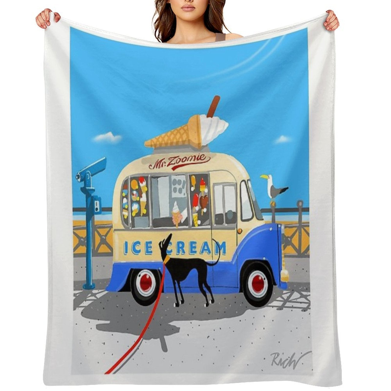 Mr. Zoomie Gift-ready Throw Blanket