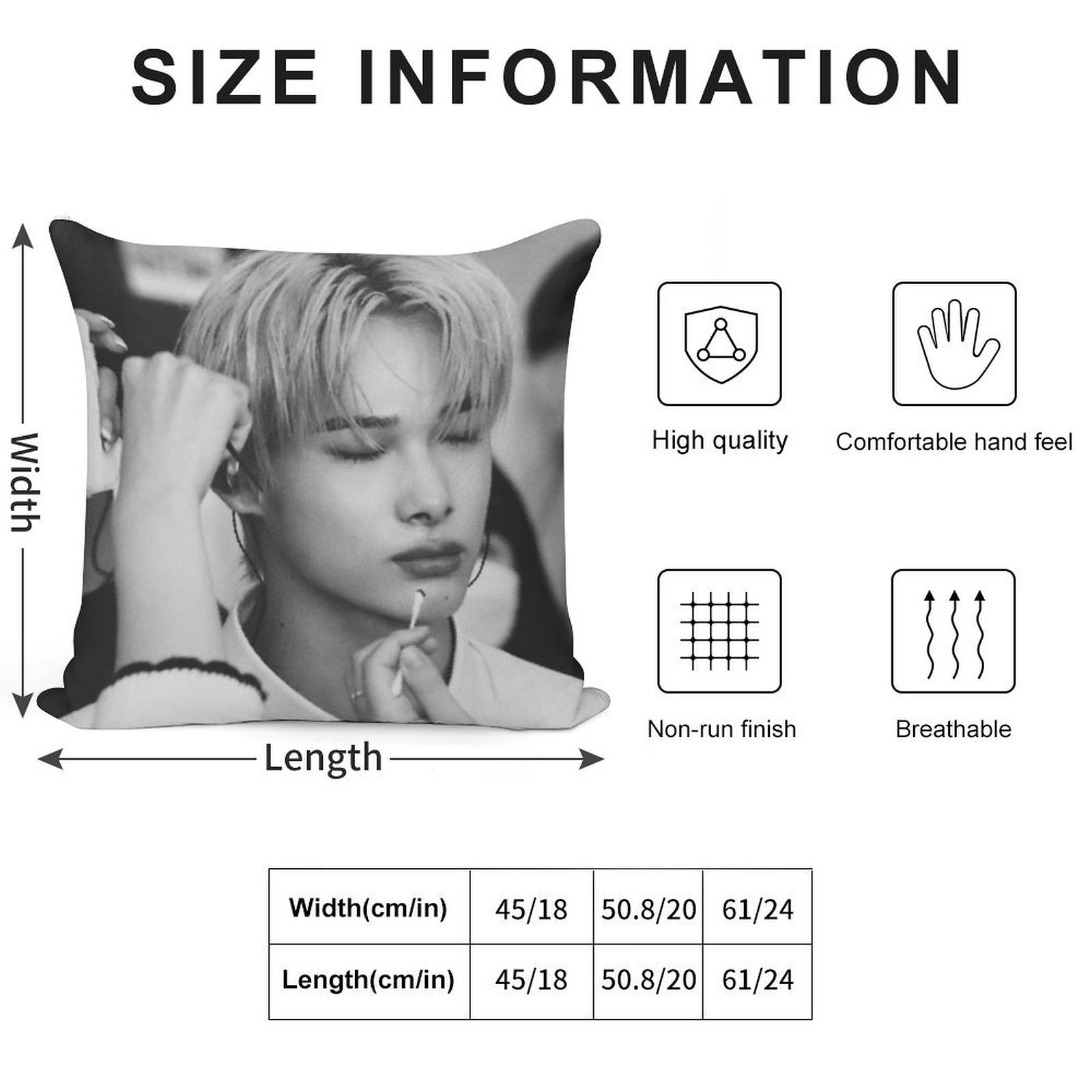NIKI Soft Easy Maintenance Throw Pillow