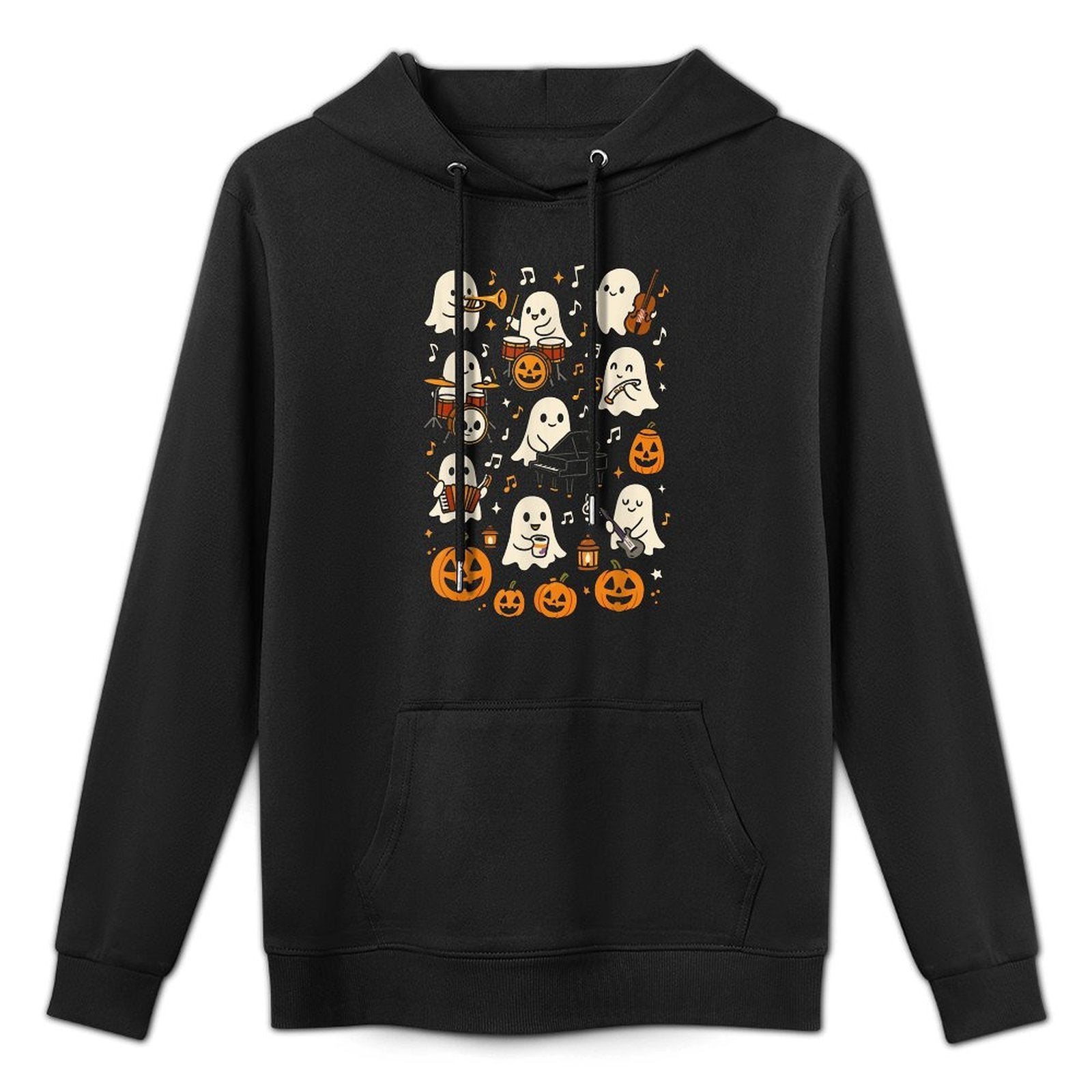Music Teacher Orchestra, Spooky Halloween Ghost Band Easy Care Hoodie