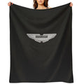Aston Martin Logo on Carbon Background Comfort Throw Blanket