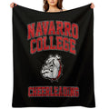 Navarro Bulldogs Cheerleading Machine-washable Throw Blanket