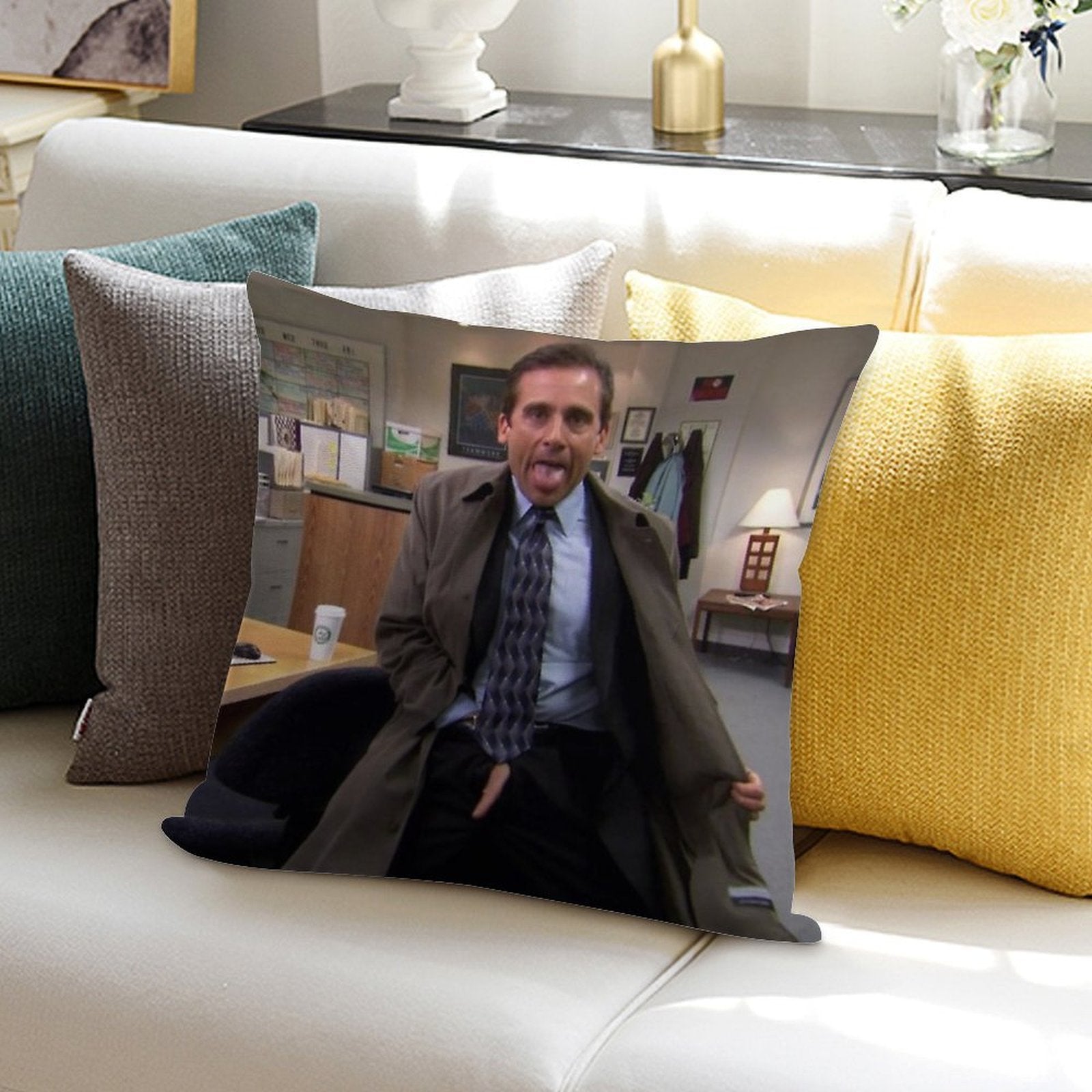 Michael Scott Soft Ultra-Soft Texture Throw Pillow