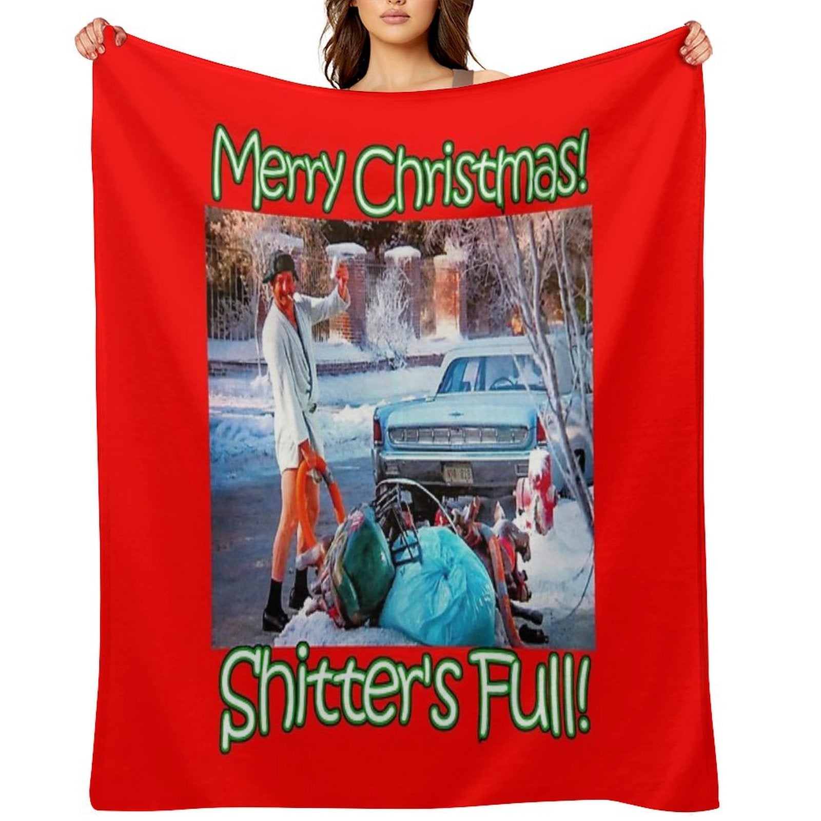 Cousin Eddie Shitters Full Versatility Throw Blanket