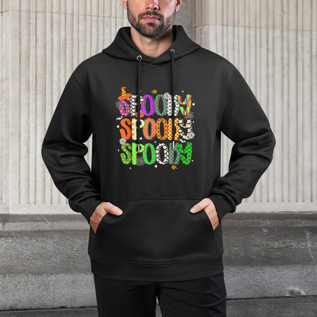 HUGvyn Halloween Spooky Season Preppy Halloween Women Kids Colorfast Hoodie
