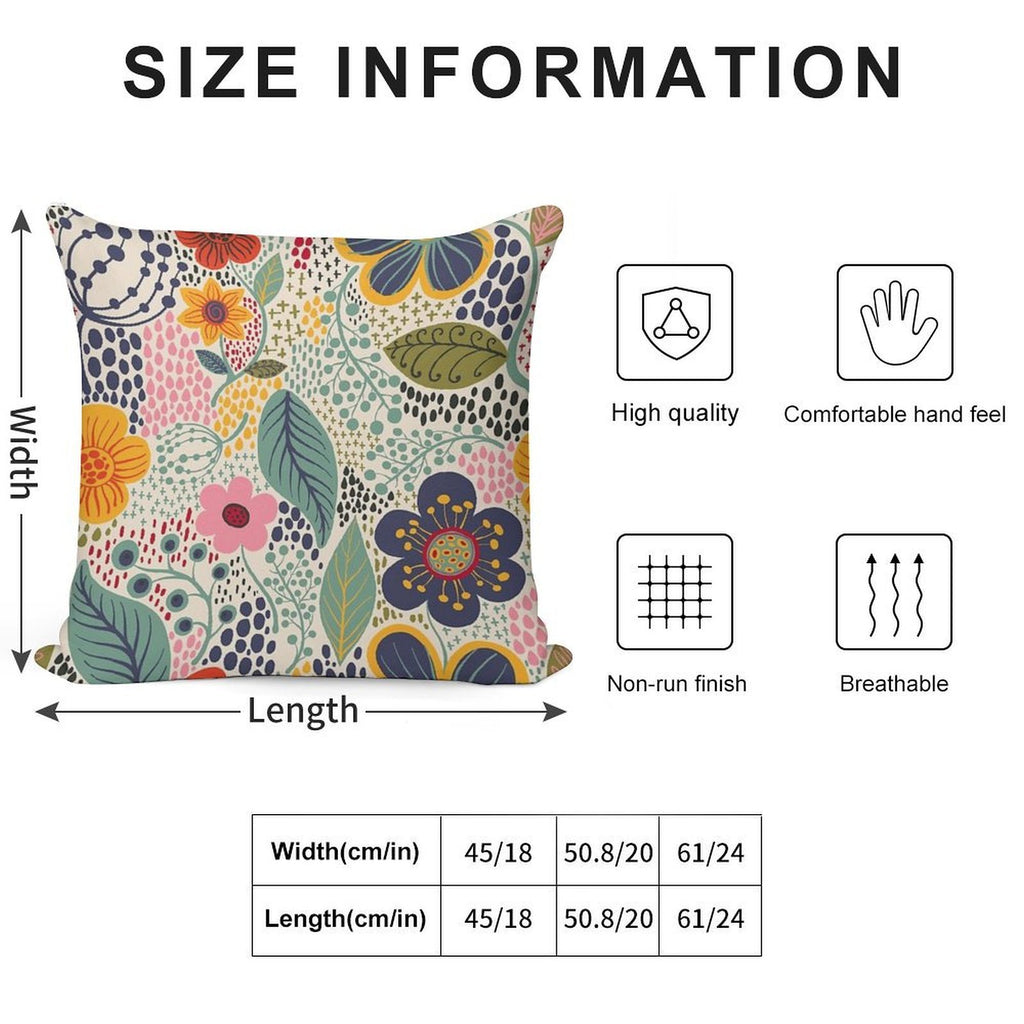 Secret Garden Soft Fade-Resistant Throw Pillow