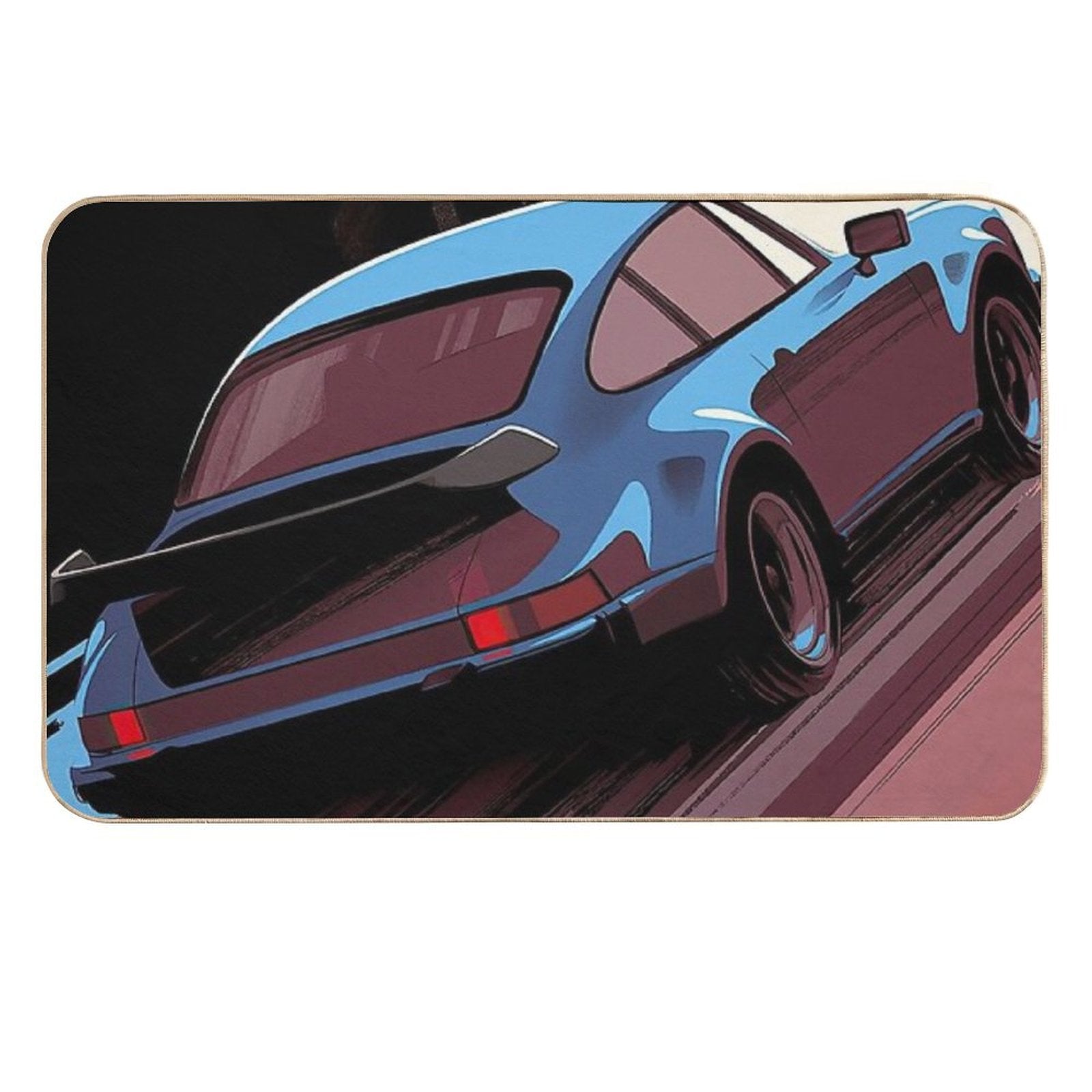 Porsche Art Print  Odorless Bath Mat