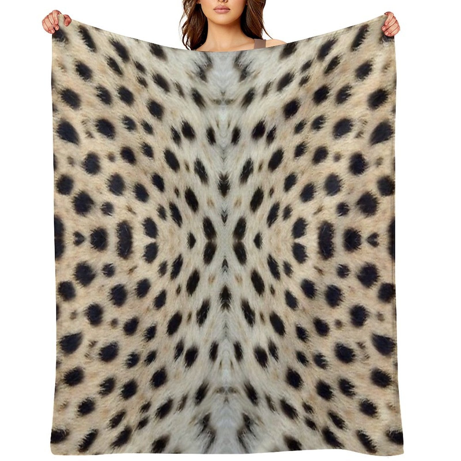 BIG KITTY CAT ~rOaR!~ Cheetah Print Wild Jungle Animal Serengeti Safari Machine-washable Throw Blanket