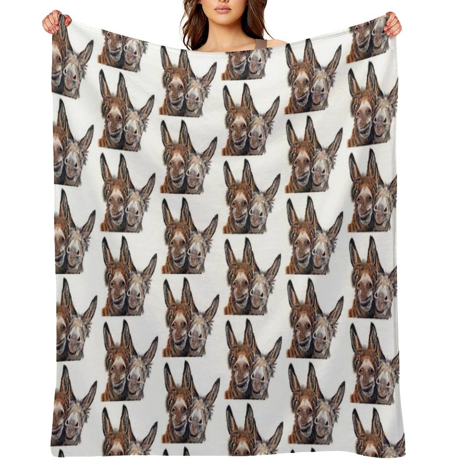Donkeys - Hee Haw All-season Throw Blanket