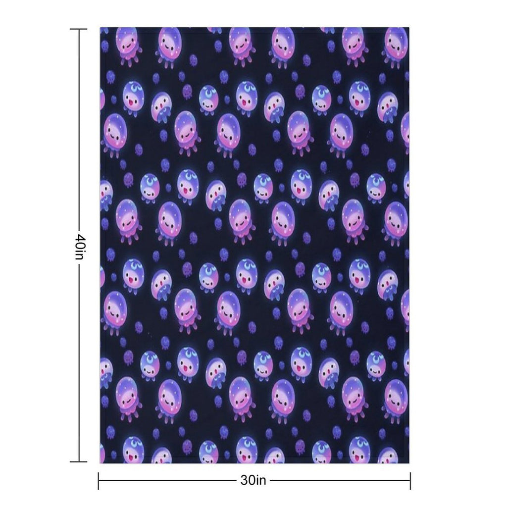 Baby Jellyfish Easy Care Throw Blanket