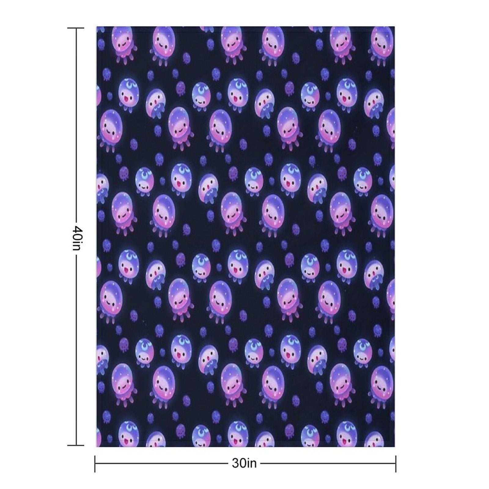 Baby Jellyfish Easy Care Throw Blanket