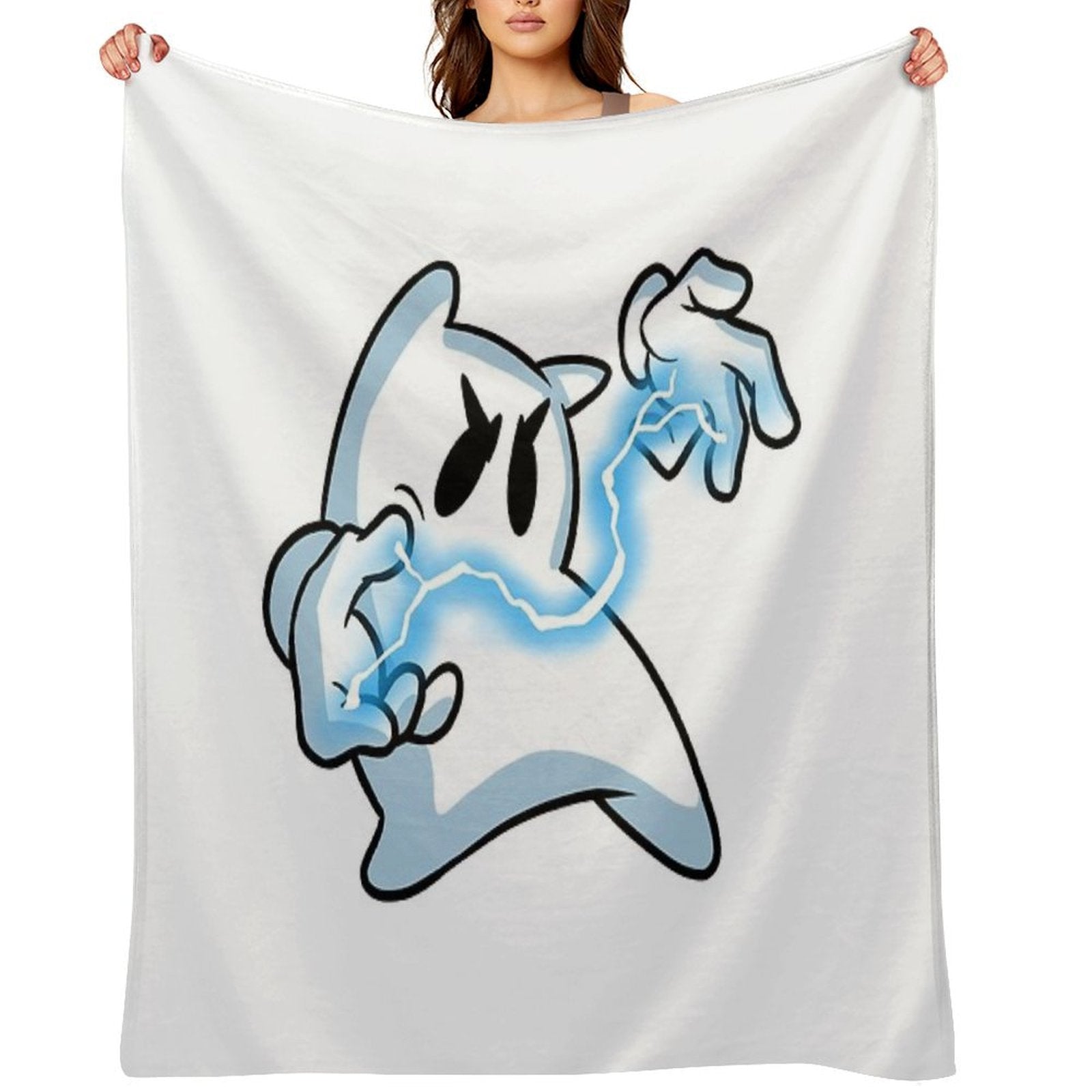 Magic-User Sak - Lightning Edition Sustainable Throw Blanket