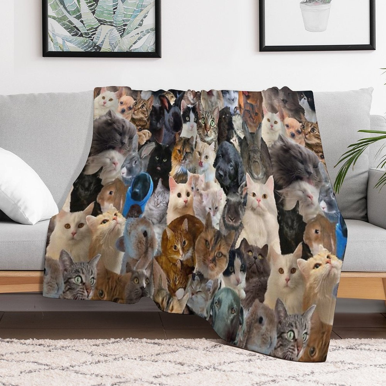 Pets Are Life Sustainable Throw Blanket