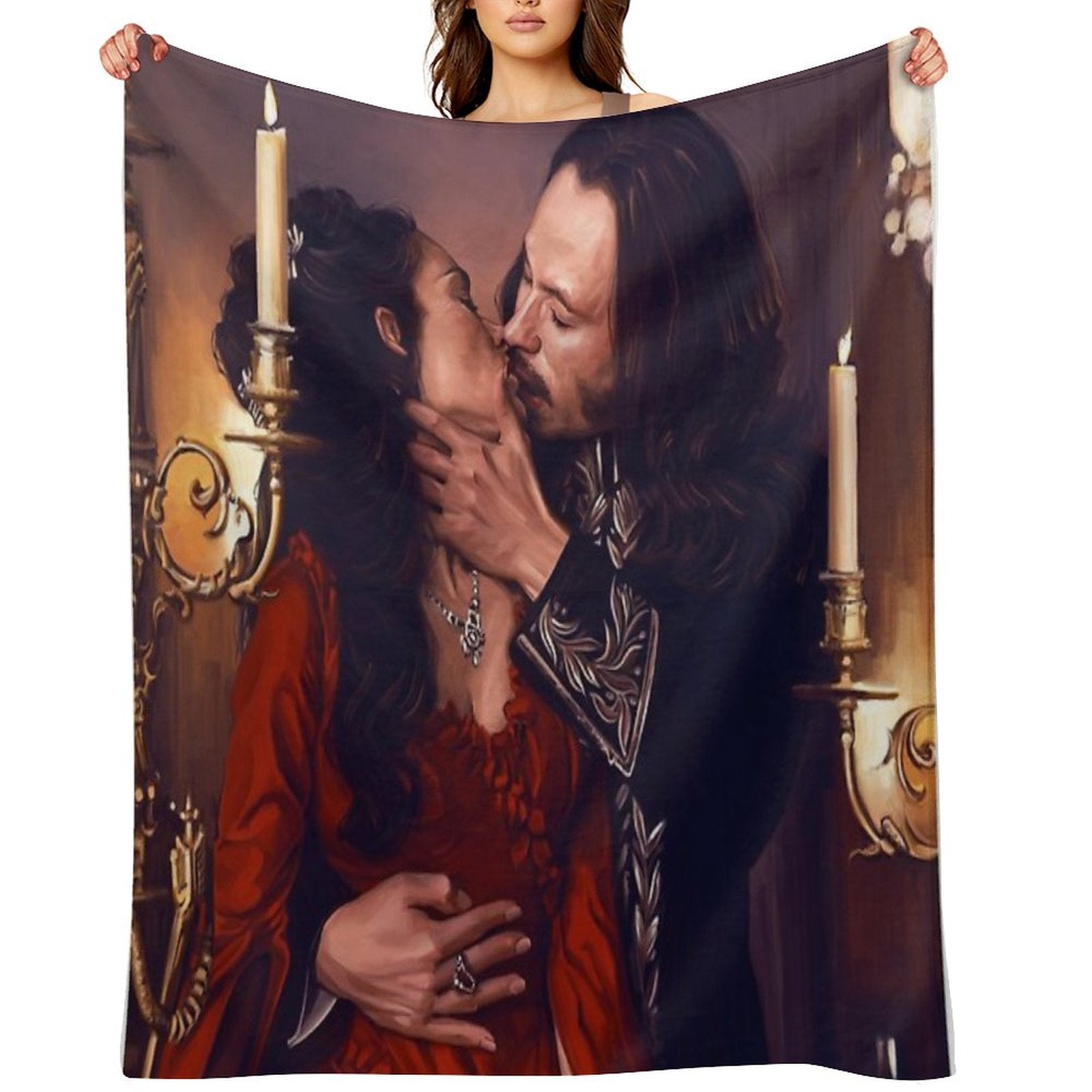 Dracula Plush Throw Blanket