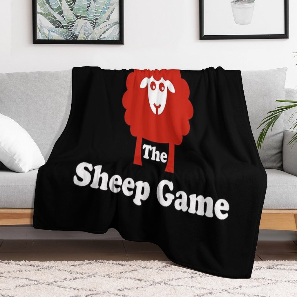 The Sheep Game Merch The Sheep Game Logo Premium Throw Blanket
