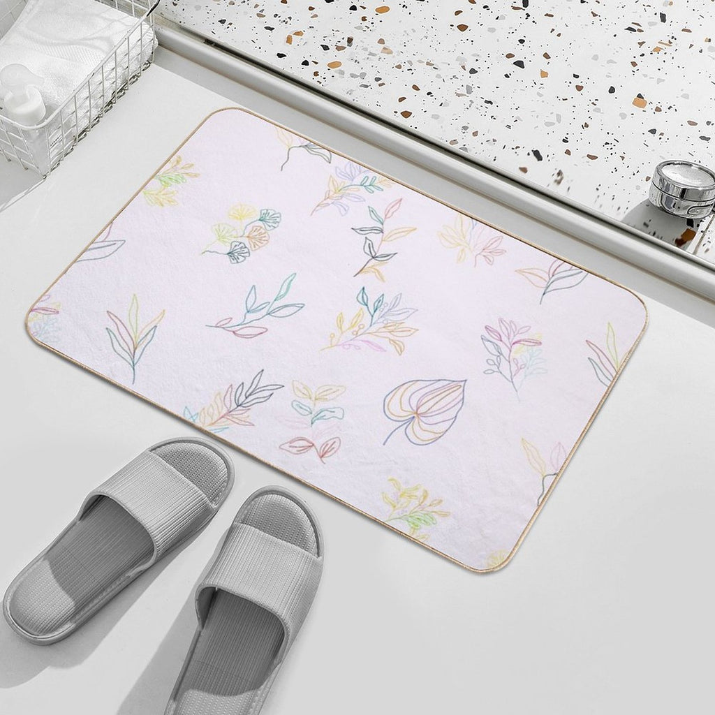 Blushing Botanicals  Dirt-Trapping Bath Mat