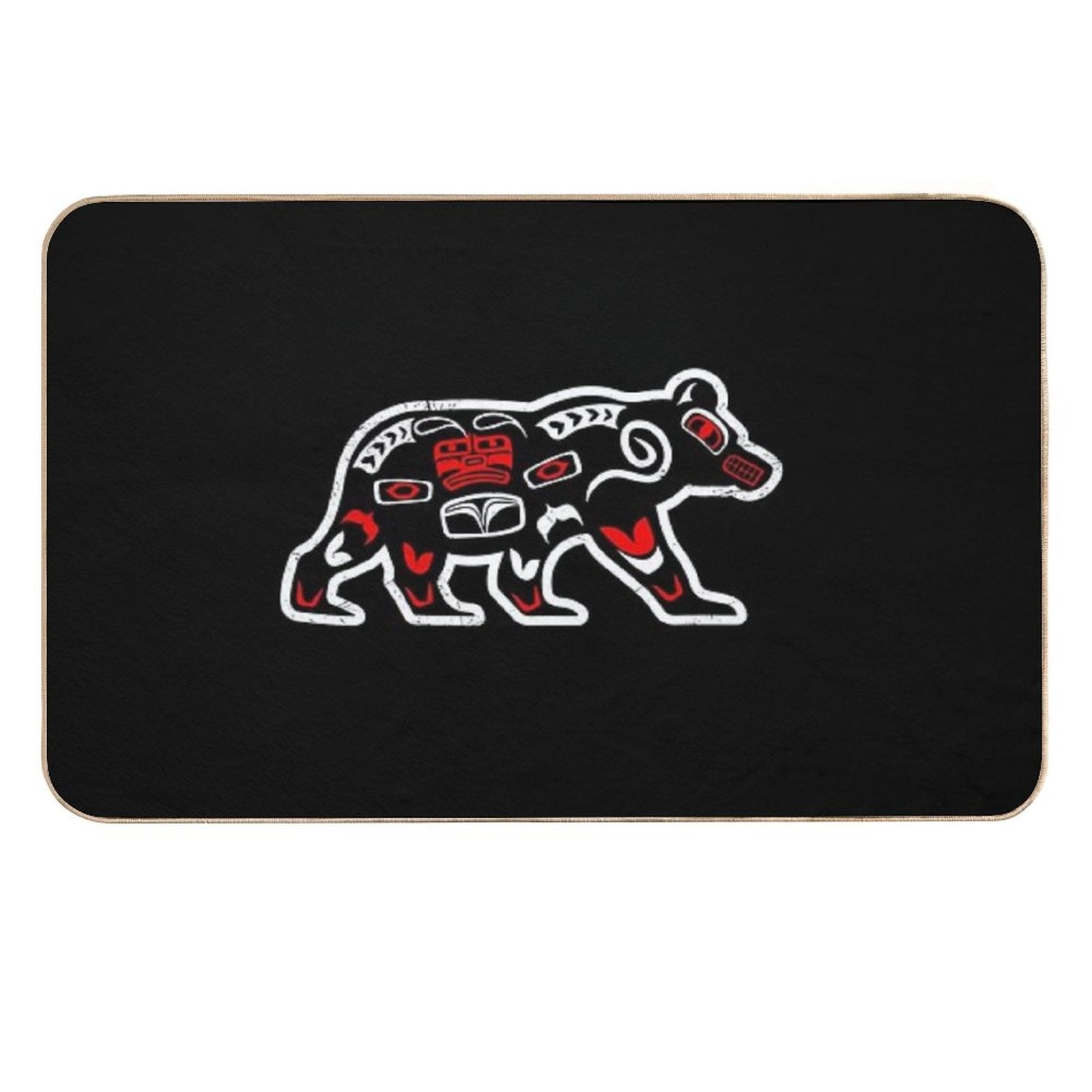 Haida Bear Funny Gift Idea  High-Traffic Bath Mat