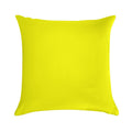 Bright Fluorescent Yellow Neon Soft Washable Throw Pillow