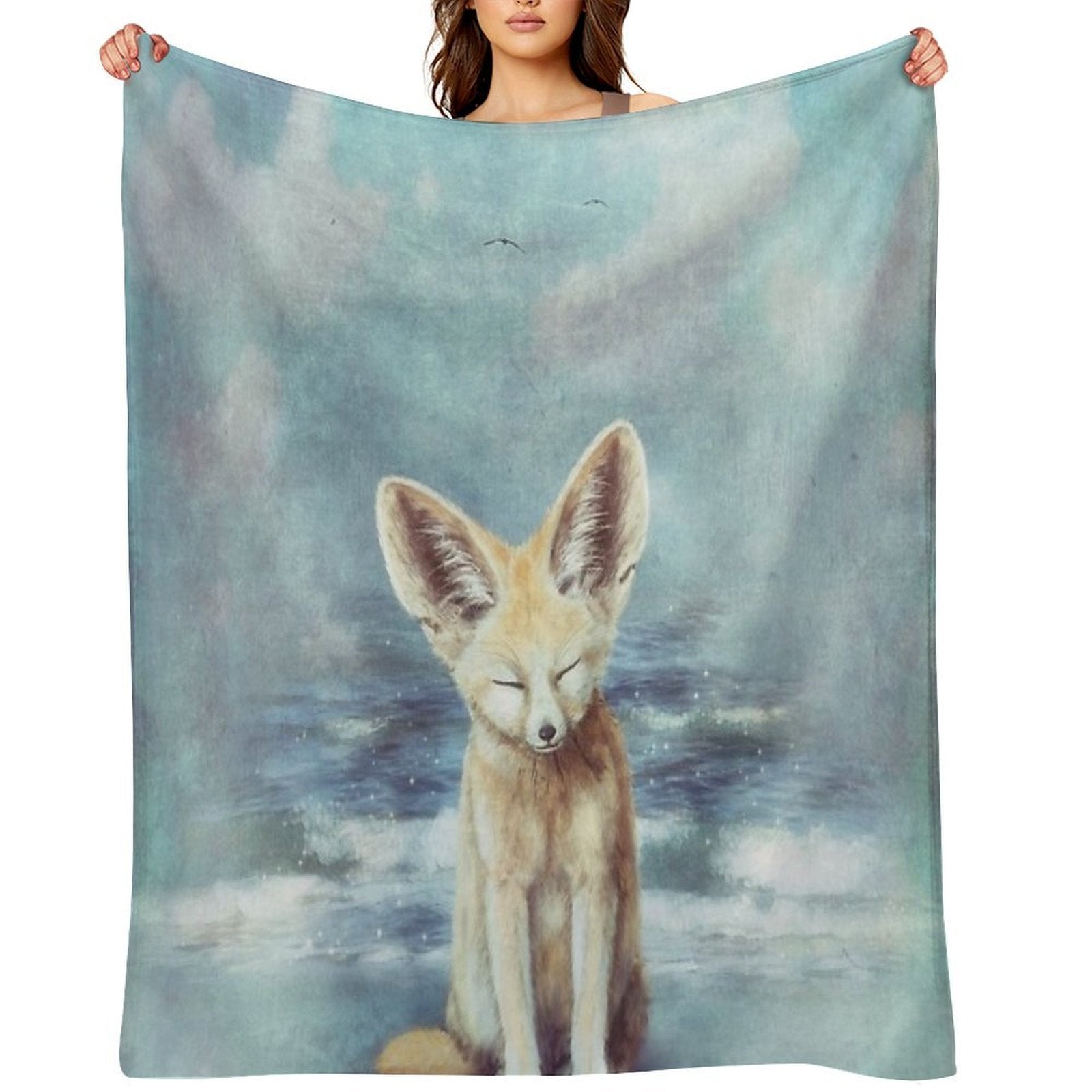 A Fennec's Dream Anti-pilling Throw Blanket