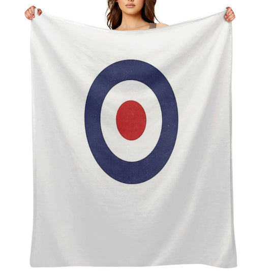 Mod 60s Pop Art Target Plush Throw Blanket