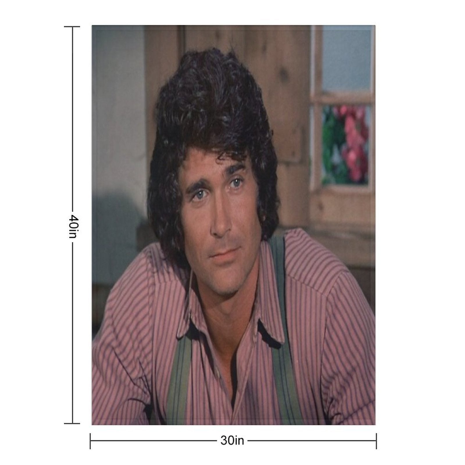 Charles Ingalls Machine-washable Throw Blanket