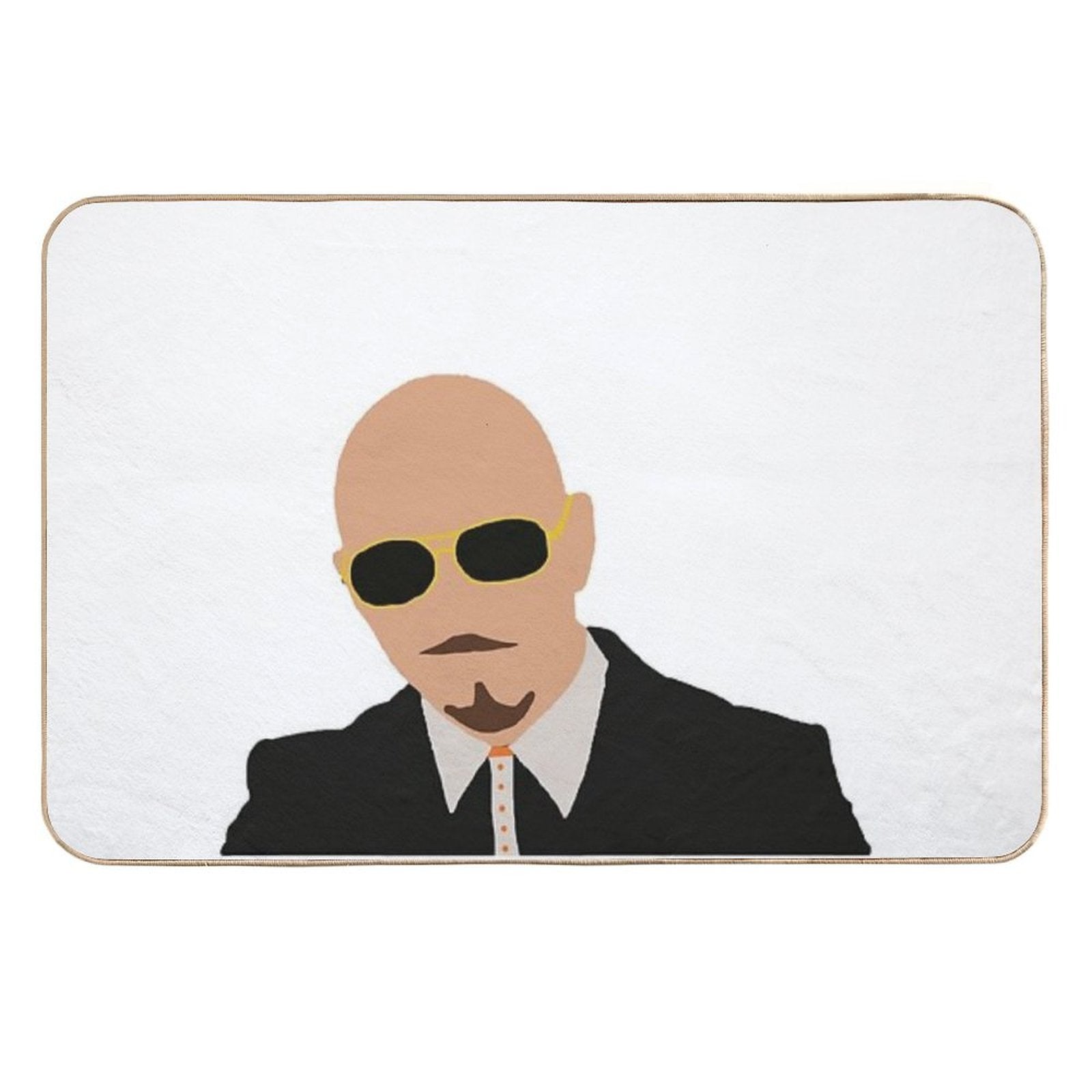 Mr Worldwide Drawing  High-Traffic Bath Mat