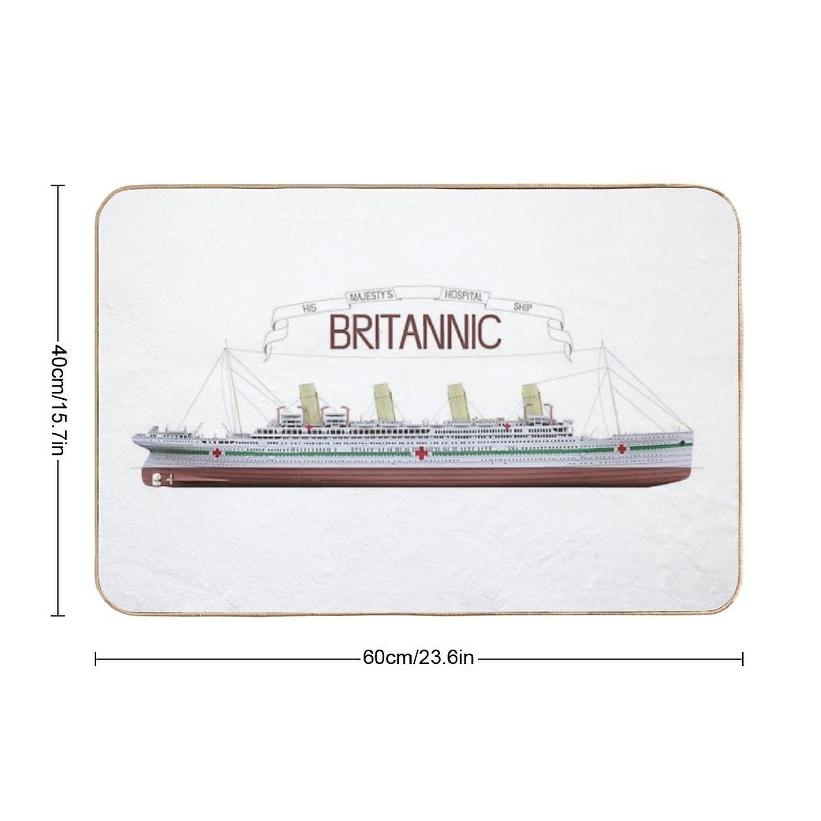 HMHS Britannic Durable Bath Mat