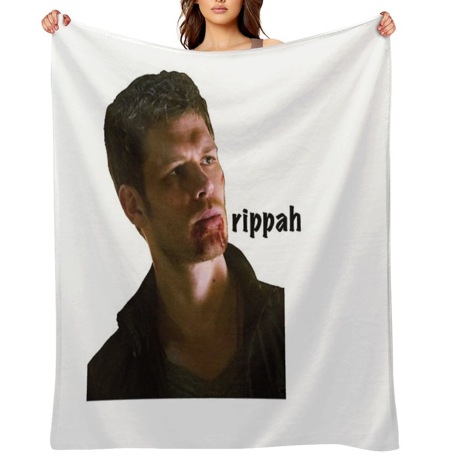 Klaus Mikaelson “rippah” Sustainable Throw Blanket