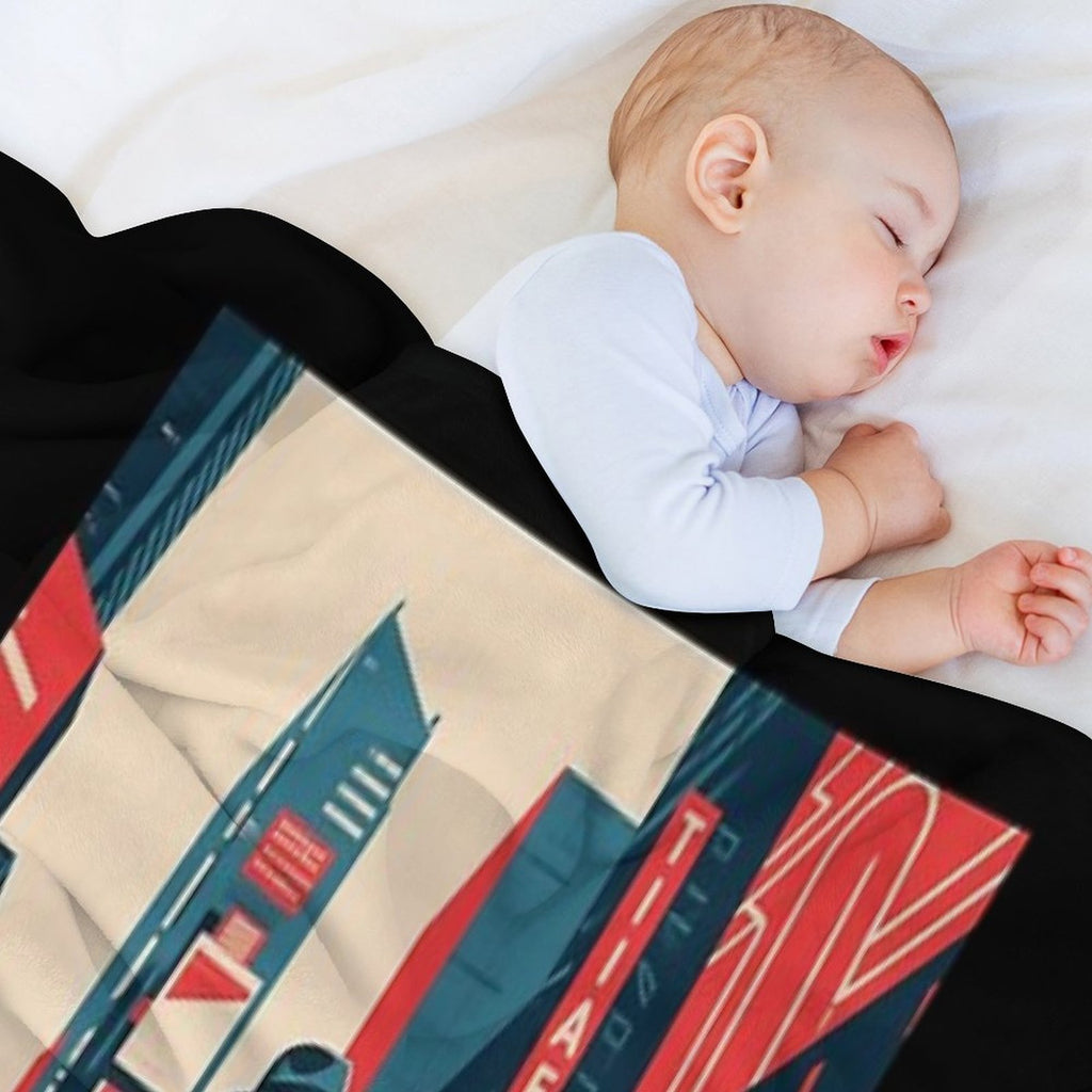Bold Stranger in Times Square – Hope Style Urban Art Premium Throw Blanket