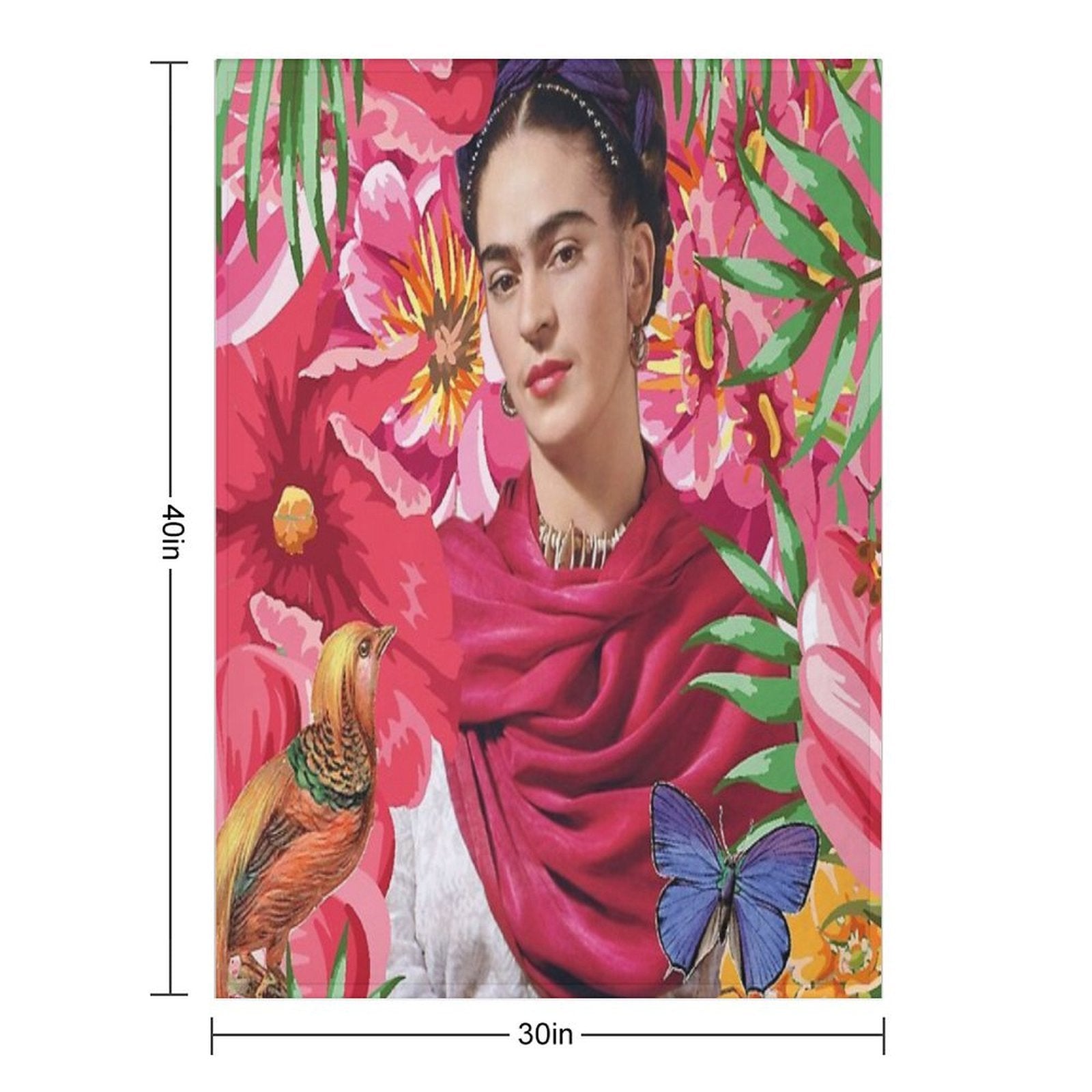 Forever Frida Kahlo Plush Throw Blanket
