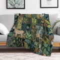 Mixed Tropical Patterns Gift-ready Throw Blanket