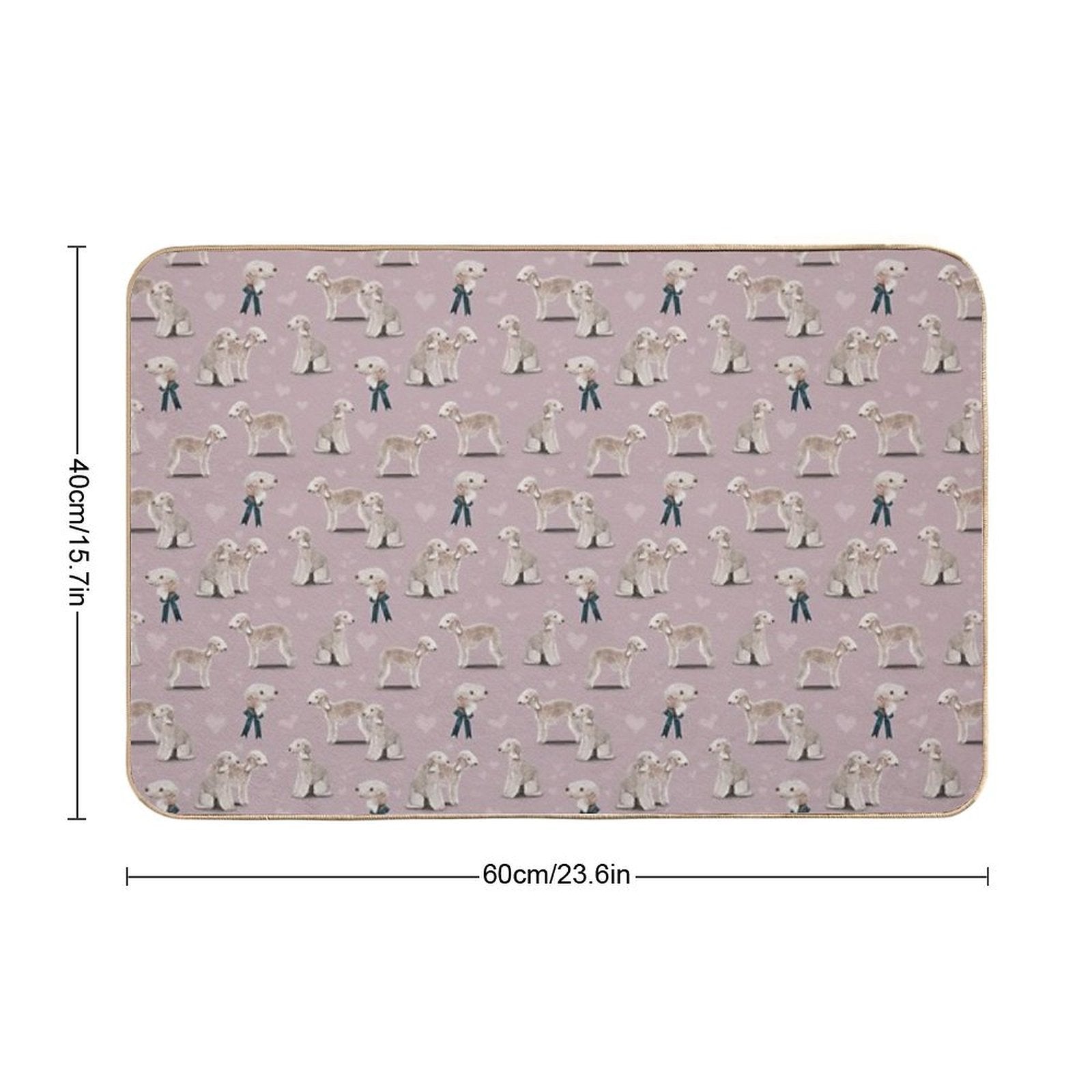The Bedlington Terrier Dog Durable Bath Mat