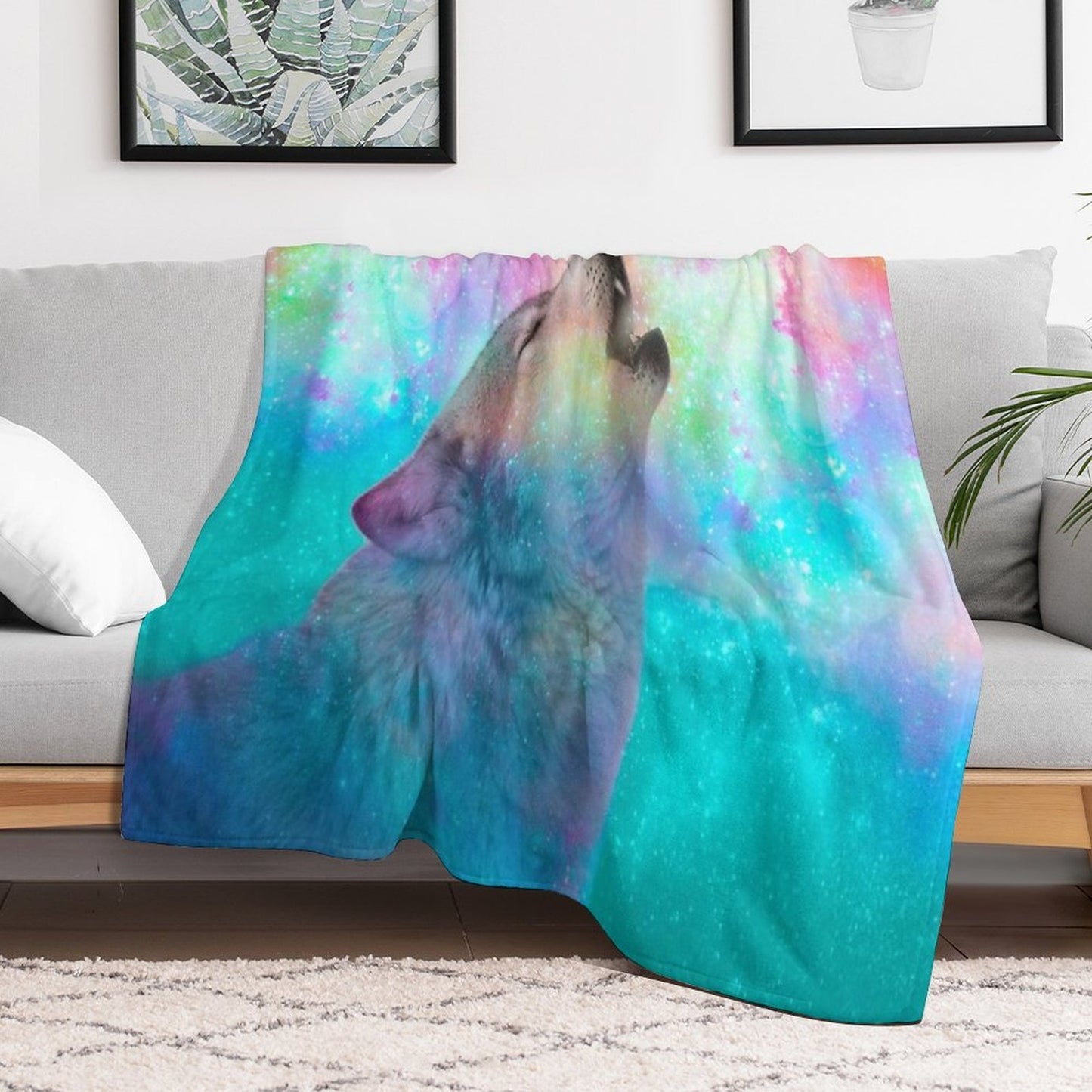 Breathing Dreams Like Air Travel-friendly Throw Blanket